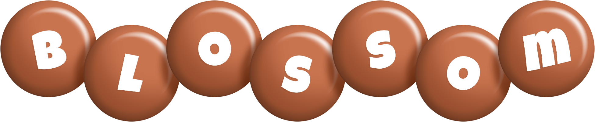 Blossom candy-brown logo