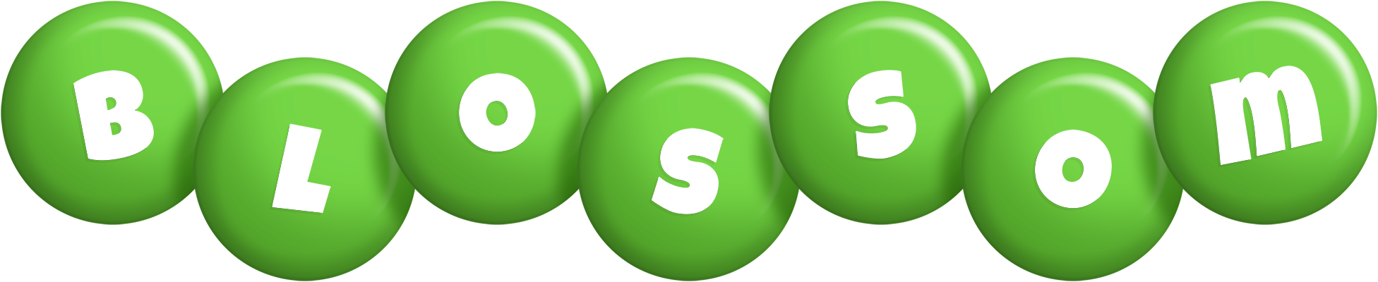 Blossom candy-green logo