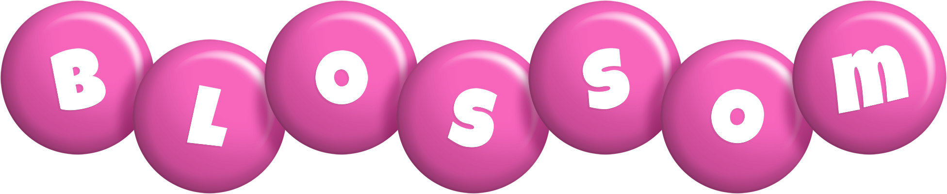 Blossom candy-pink logo