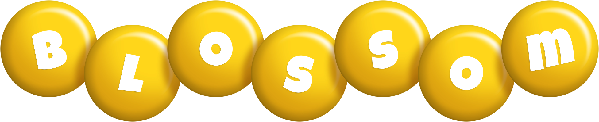Blossom candy-yellow logo