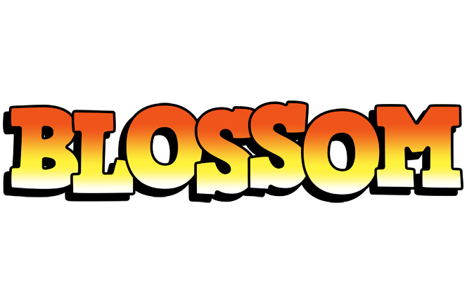 Blossom sunset logo