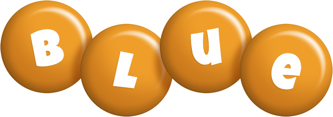 Blue candy-orange logo