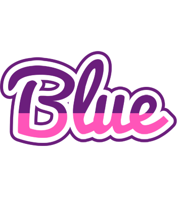 Blue cheerful logo