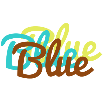Blue cupcake logo