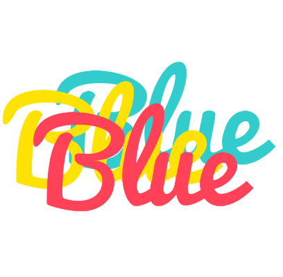 Blue disco logo
