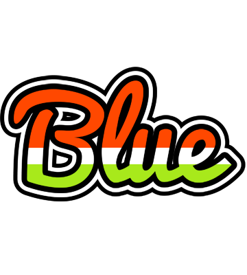 Blue exotic logo