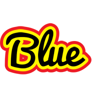Blue flaming logo