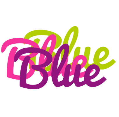 Blue flowers logo