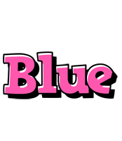 Blue girlish logo