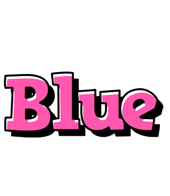 Blue girlish logo