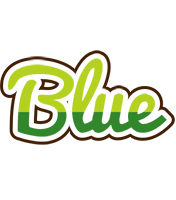 Blue golfing logo