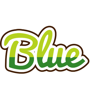 Blue golfing logo