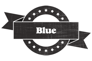 Blue grunge logo