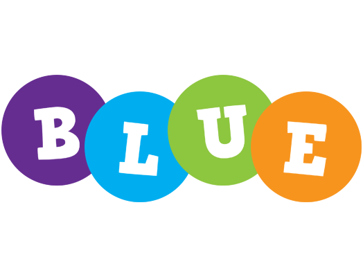 Blue happy logo