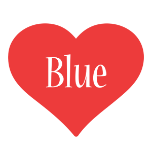 Blue love logo
