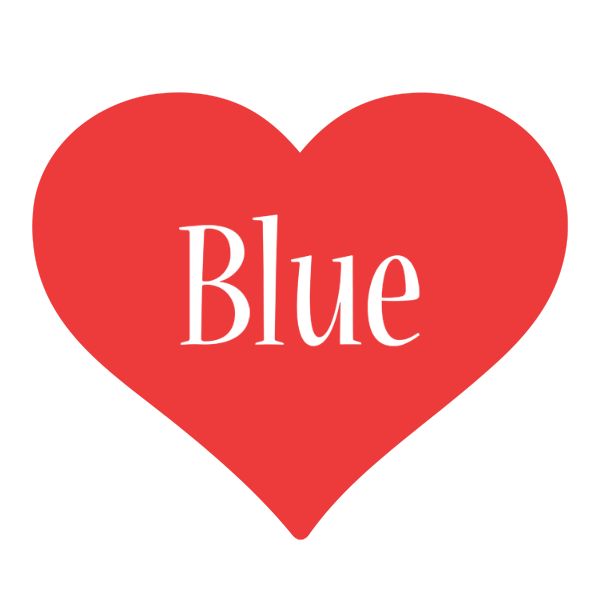 Blue love logo