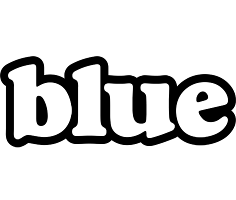 Blue panda logo