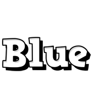 Blue snowing logo
