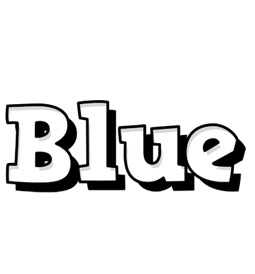Blue snowing logo