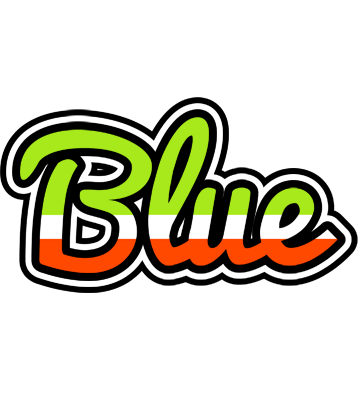 Blue superfun logo