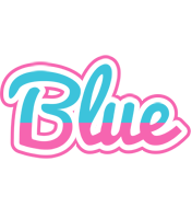 Blue woman logo