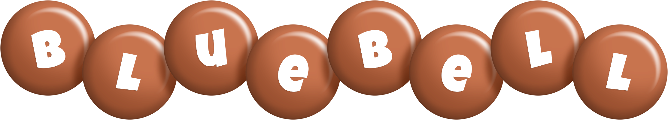 Bluebell candy-brown logo
