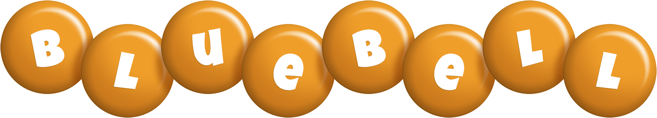 Bluebell candy-orange logo