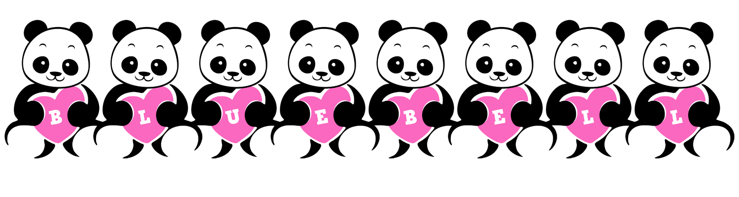 Bluebell love-panda logo