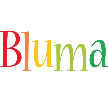 Bluma birthday logo