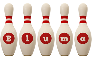 Bluma bowling-pin logo