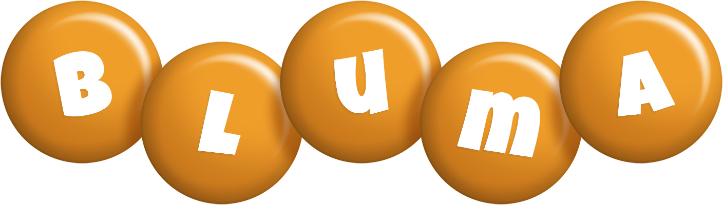 Bluma candy-orange logo
