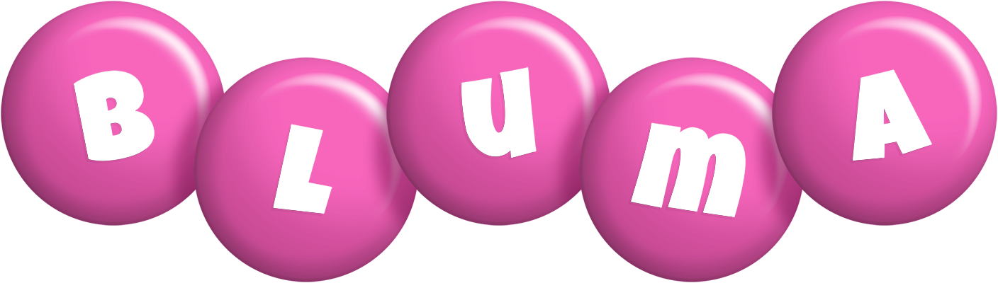 Bluma candy-pink logo