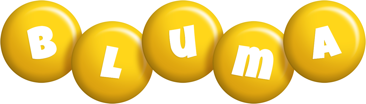 Bluma candy-yellow logo
