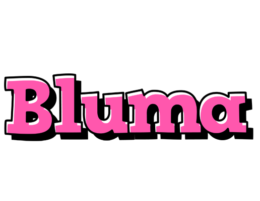 Bluma girlish logo