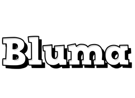 Bluma snowing logo