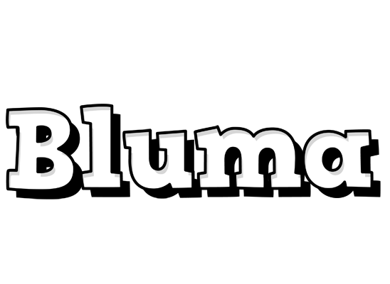 Bluma snowing logo