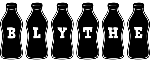 Blythe bottle logo