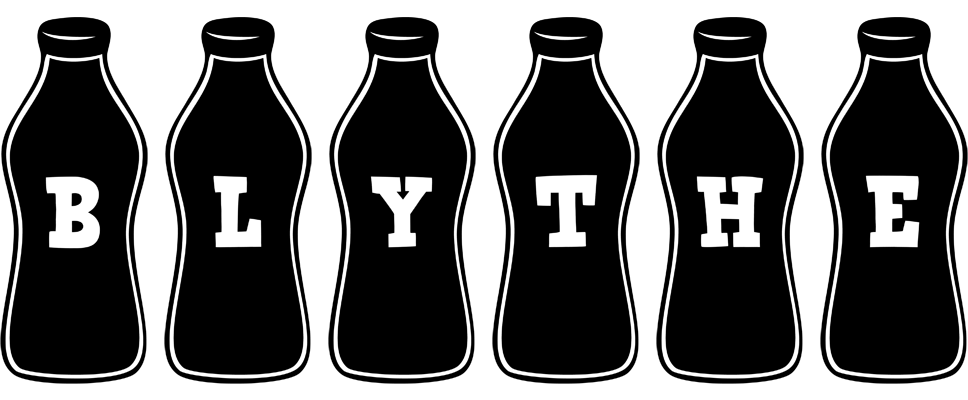 Blythe bottle logo