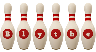 Blythe bowling-pin logo