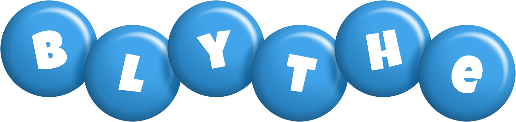 Blythe candy-blue logo