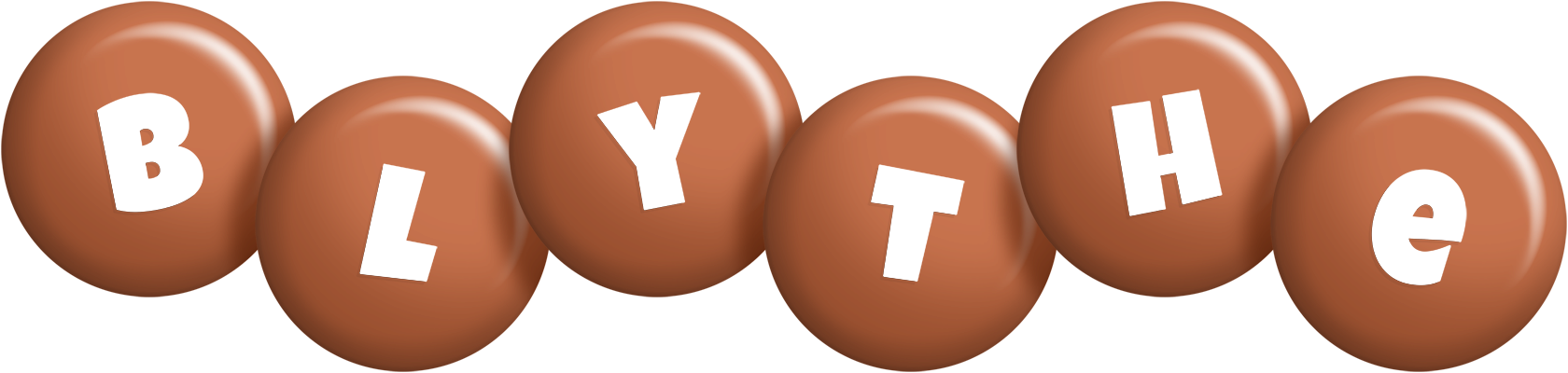 Blythe candy-brown logo