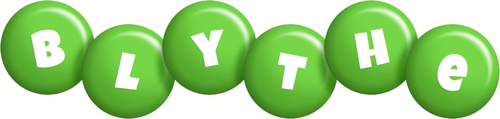 Blythe candy-green logo