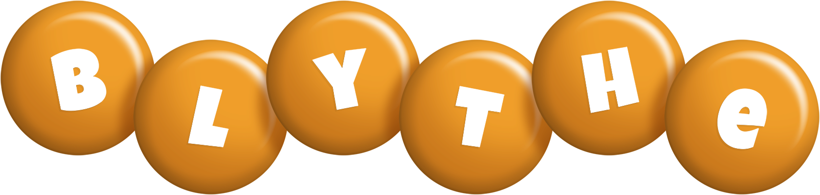 Blythe candy-orange logo