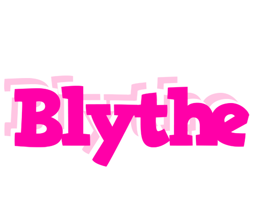 Blythe dancing logo