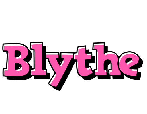 Blythe girlish logo