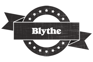 Blythe grunge logo