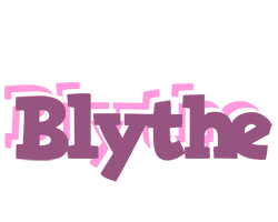 Blythe relaxing logo