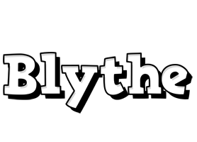 Blythe snowing logo