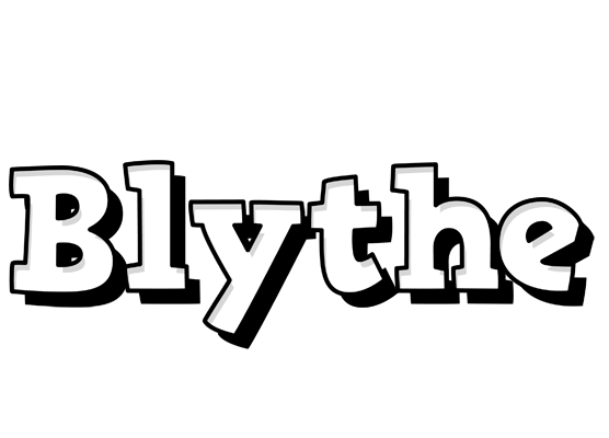 Blythe snowing logo