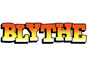 Blythe sunset logo